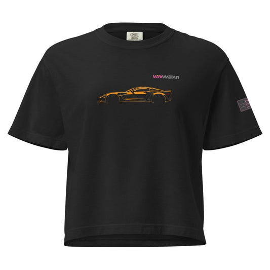 FEMALE - C6 Corvette Z06 - Orange Print — Front