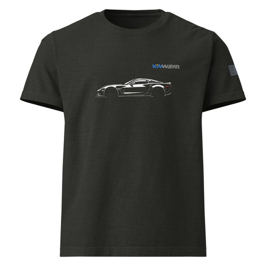 MALE - C6 Corvette Z06 - White Print — Front