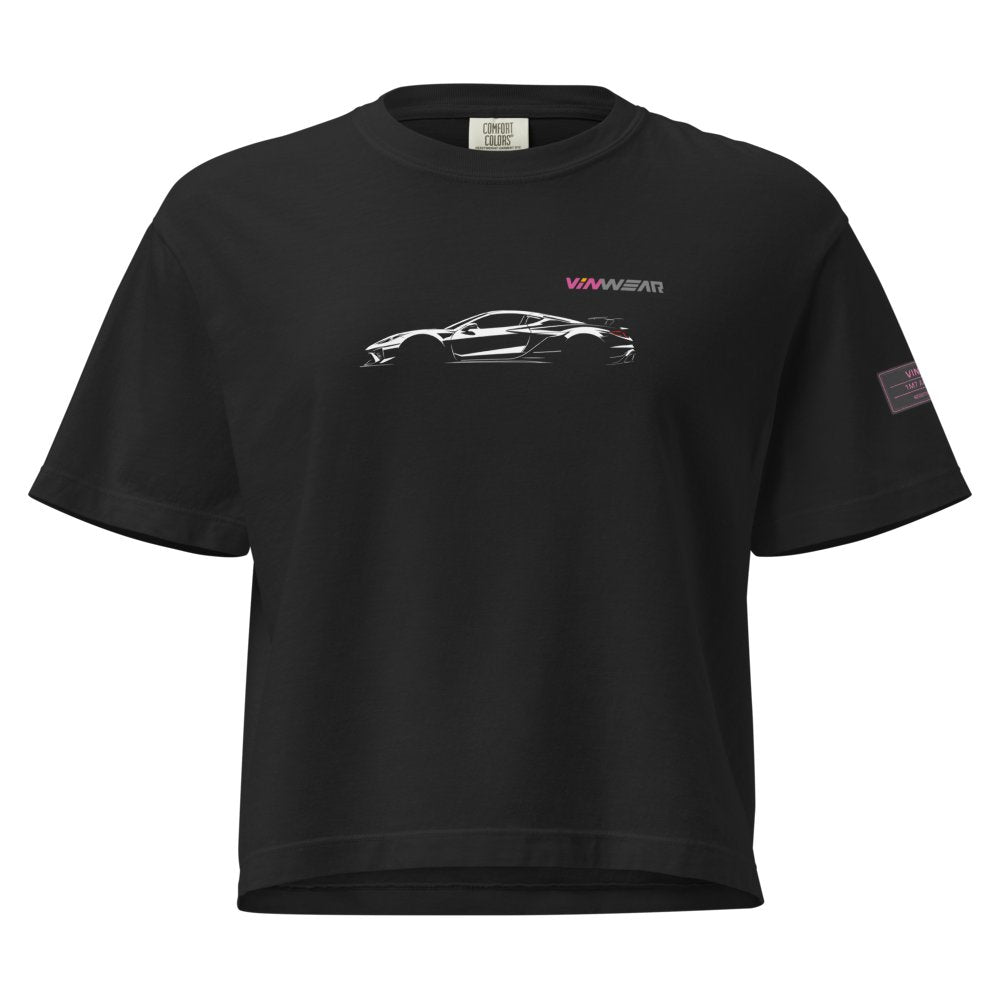 FEMALE - Corvette ZR1x - White Print — Front