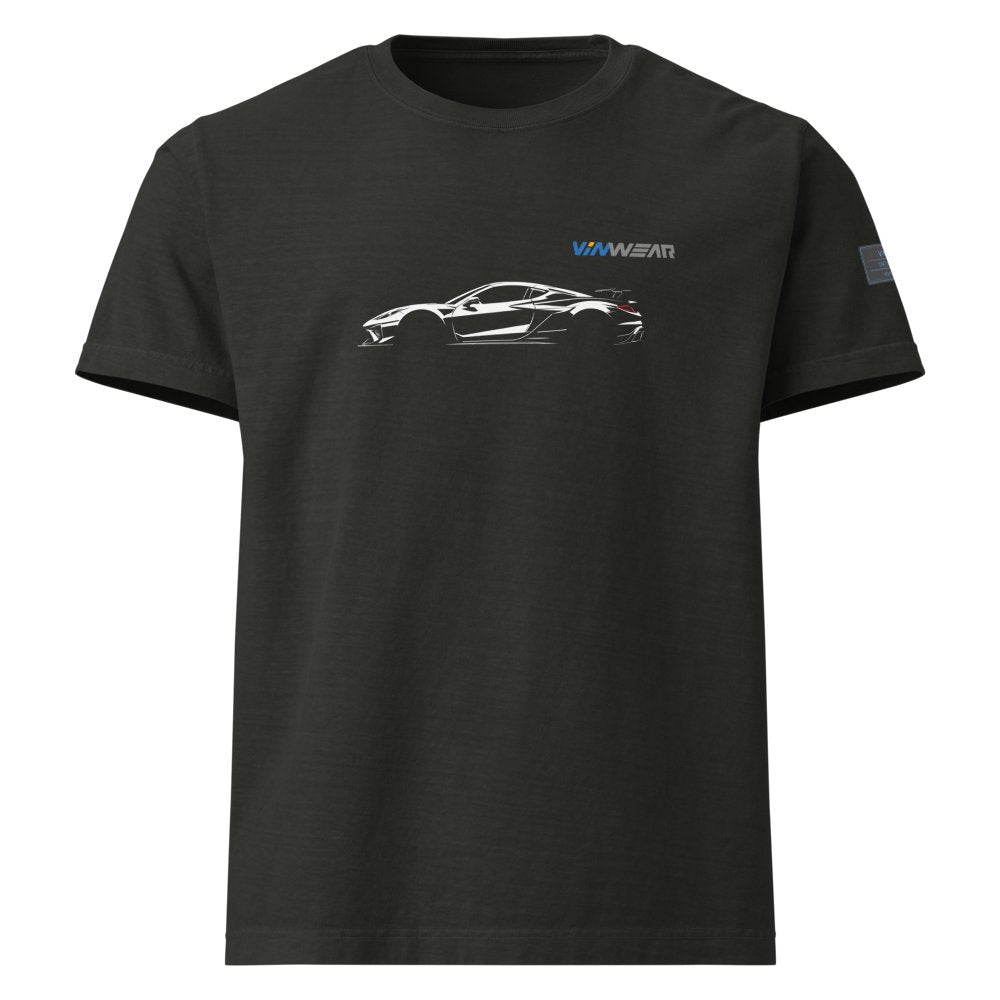 MALE - Corvette ZR1x - White Print — Front