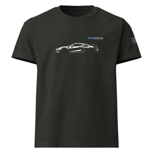 MALE - Corvette ZR1x - White Print — Front