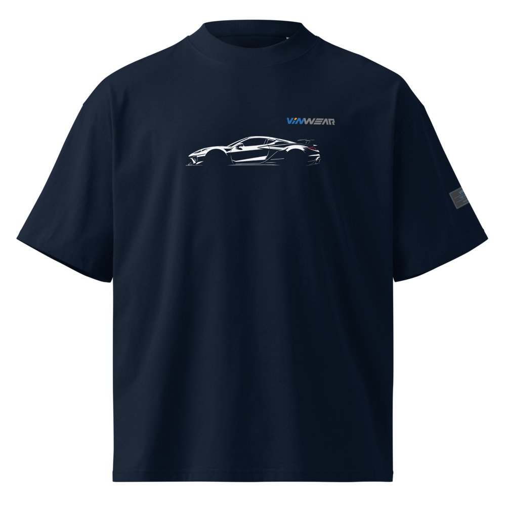 MALE - Corvette ZR1x - White Print — Front