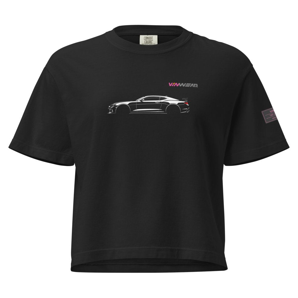 FEMALE - Ford Mustang - White Print — Front
