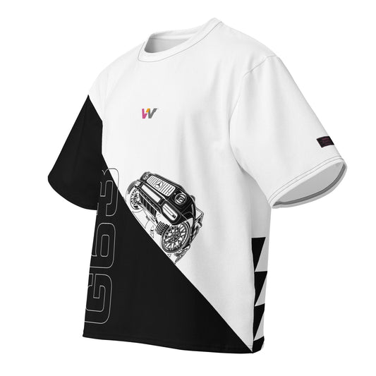 FEMALE - G63 - Black on White — Front