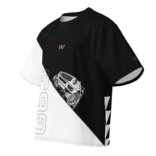 FEMALE - G63 - White on Black — Front
