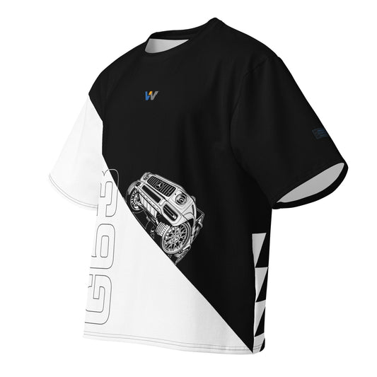 MALE - G63 - White on Black — Front