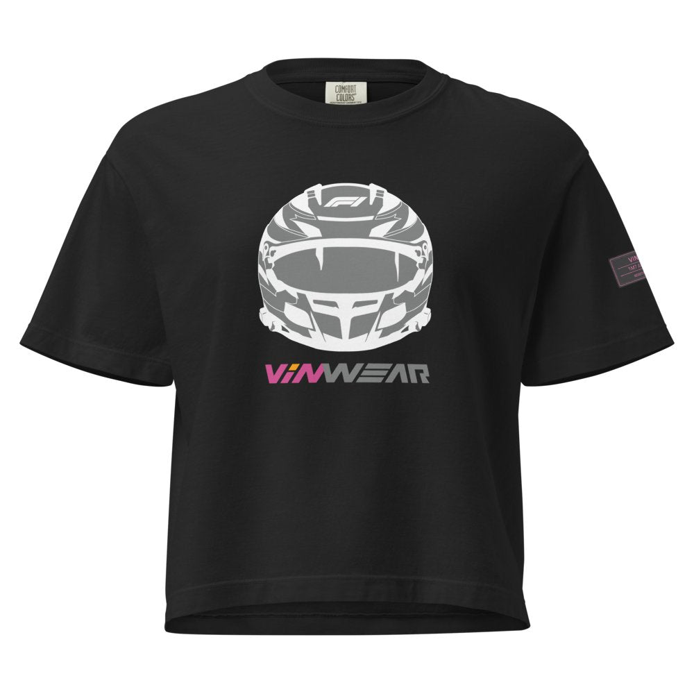 FEMALE - Helmet - Grey Print — Front