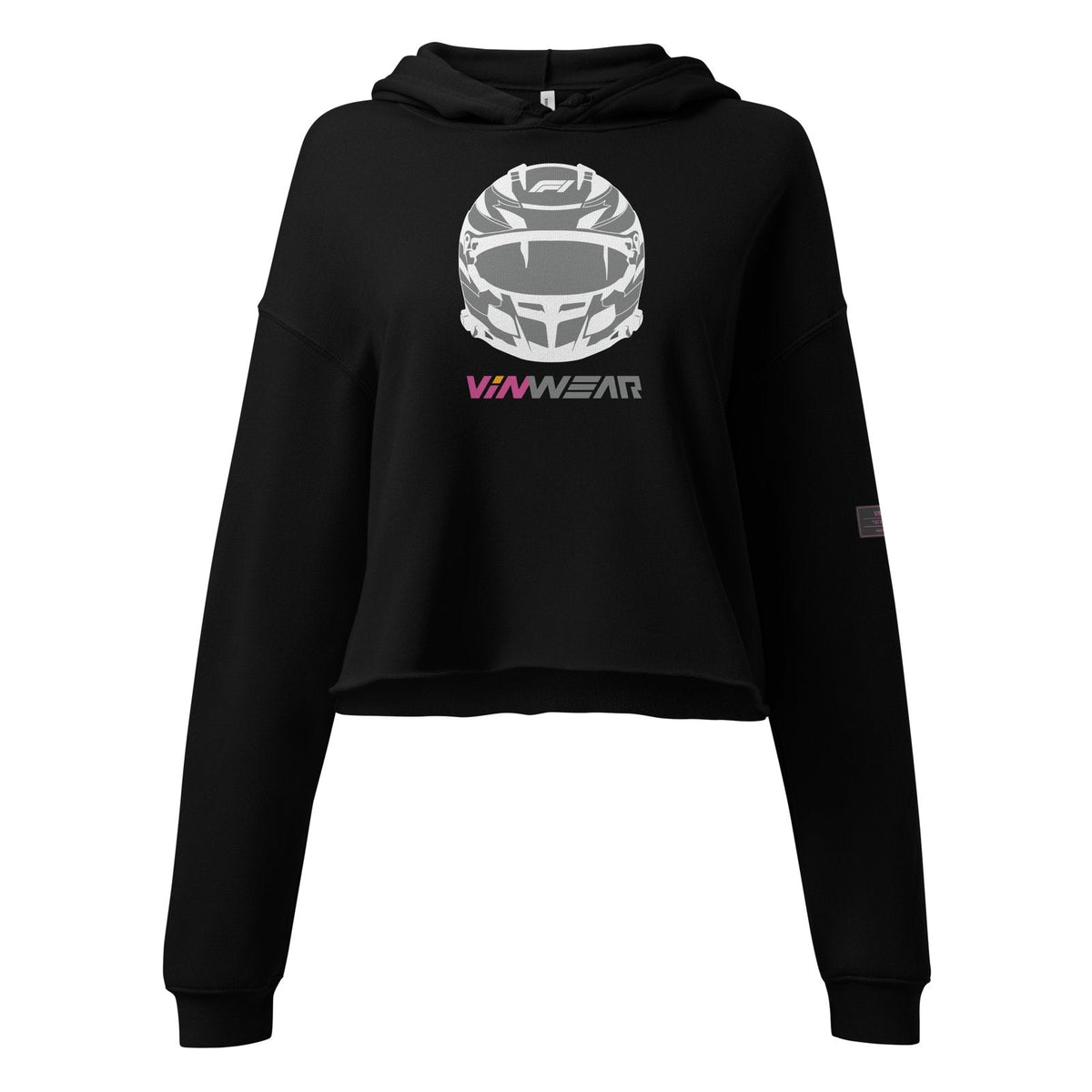 Podium Helmet · Grey Ink · Cropped Hoodie