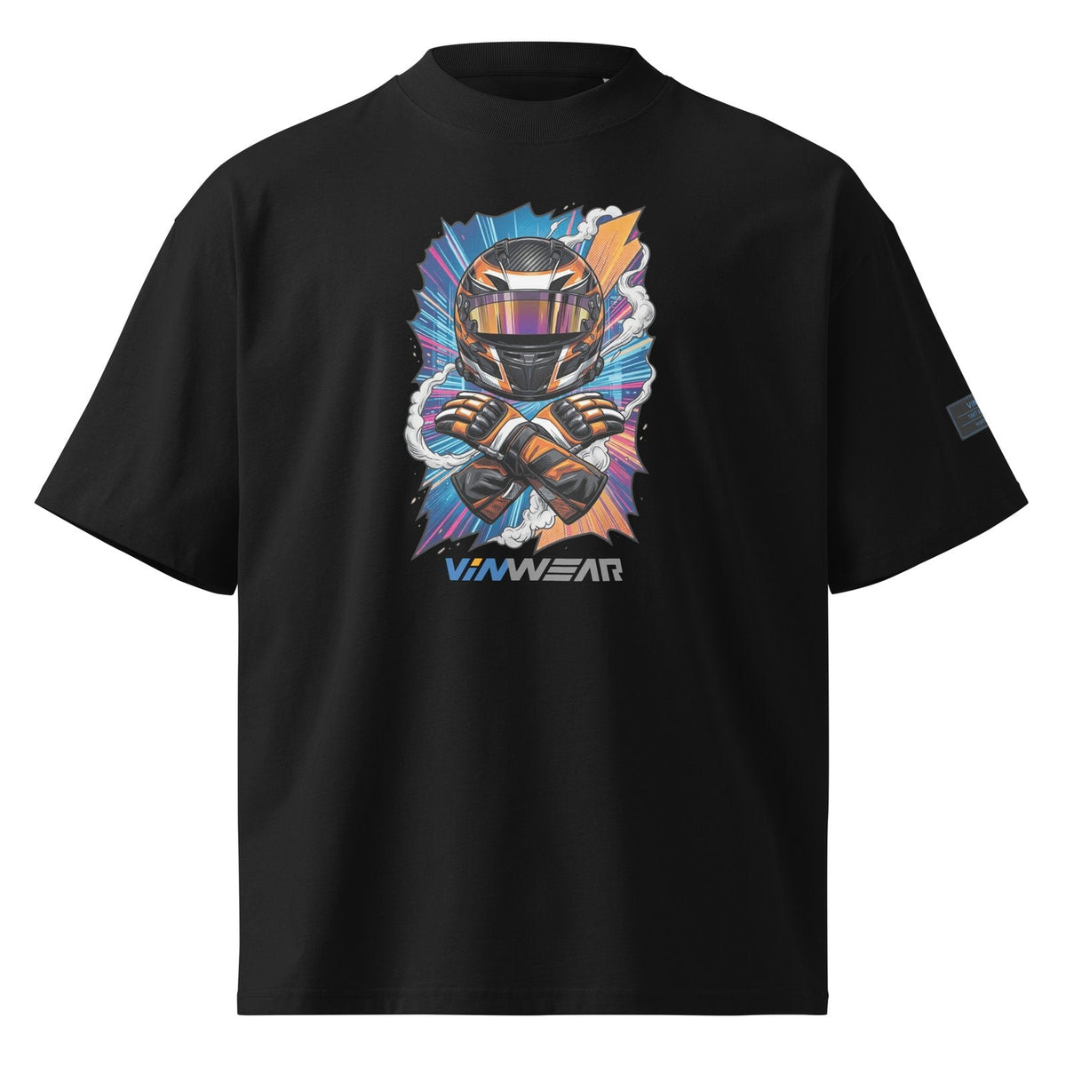Helmet Splash · Original Artwork · Premium Tee - Black