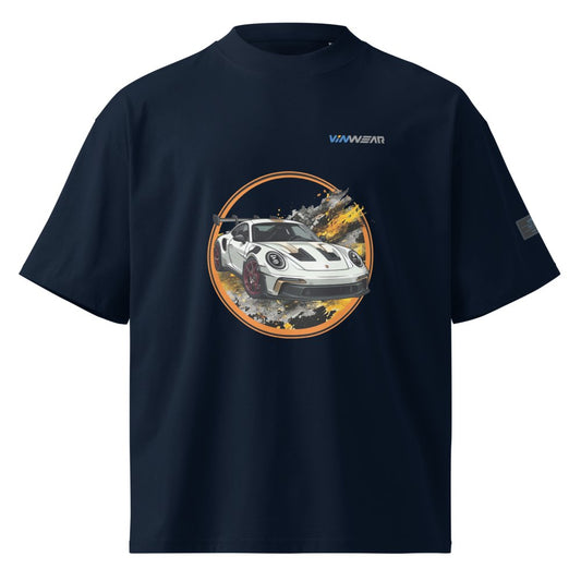 MALE - Porsche Circle - Orange Print — Front
