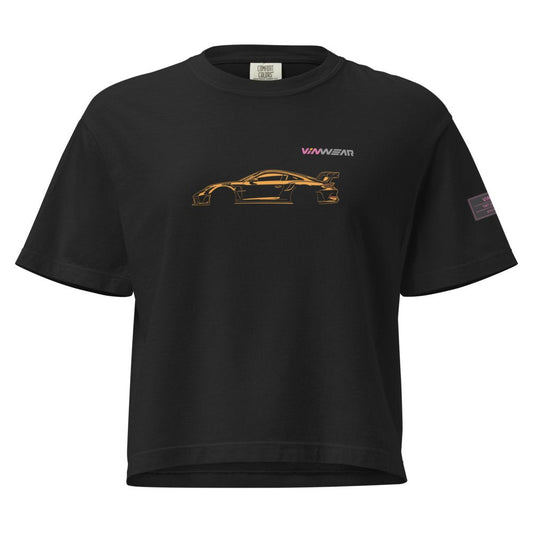 FEMALE - Porsche Silhouette - Orange Print — Front