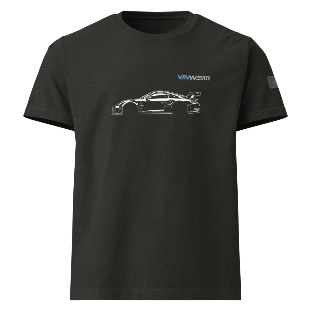 MALE - Porsche Silhouette - White Print — Front